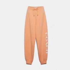 NWT Coach Essential Jogger Sweatpants Womens Medium Coral Y2K Chic Luxury